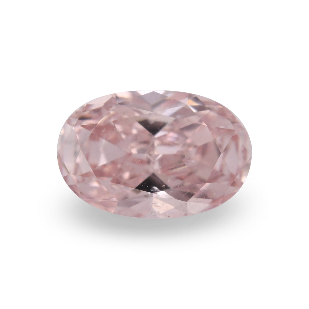 0.72 Carat Fancy Orangy Pink Oval Diamond SI2 GIA