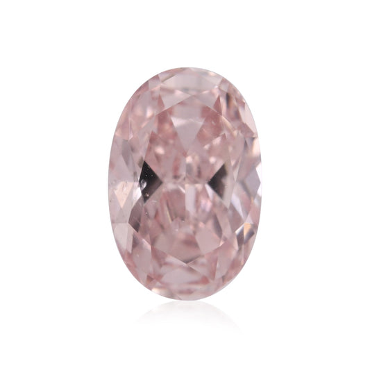 0.72 Carat Fancy Orangy Pink Oval Diamond SI2 GIA