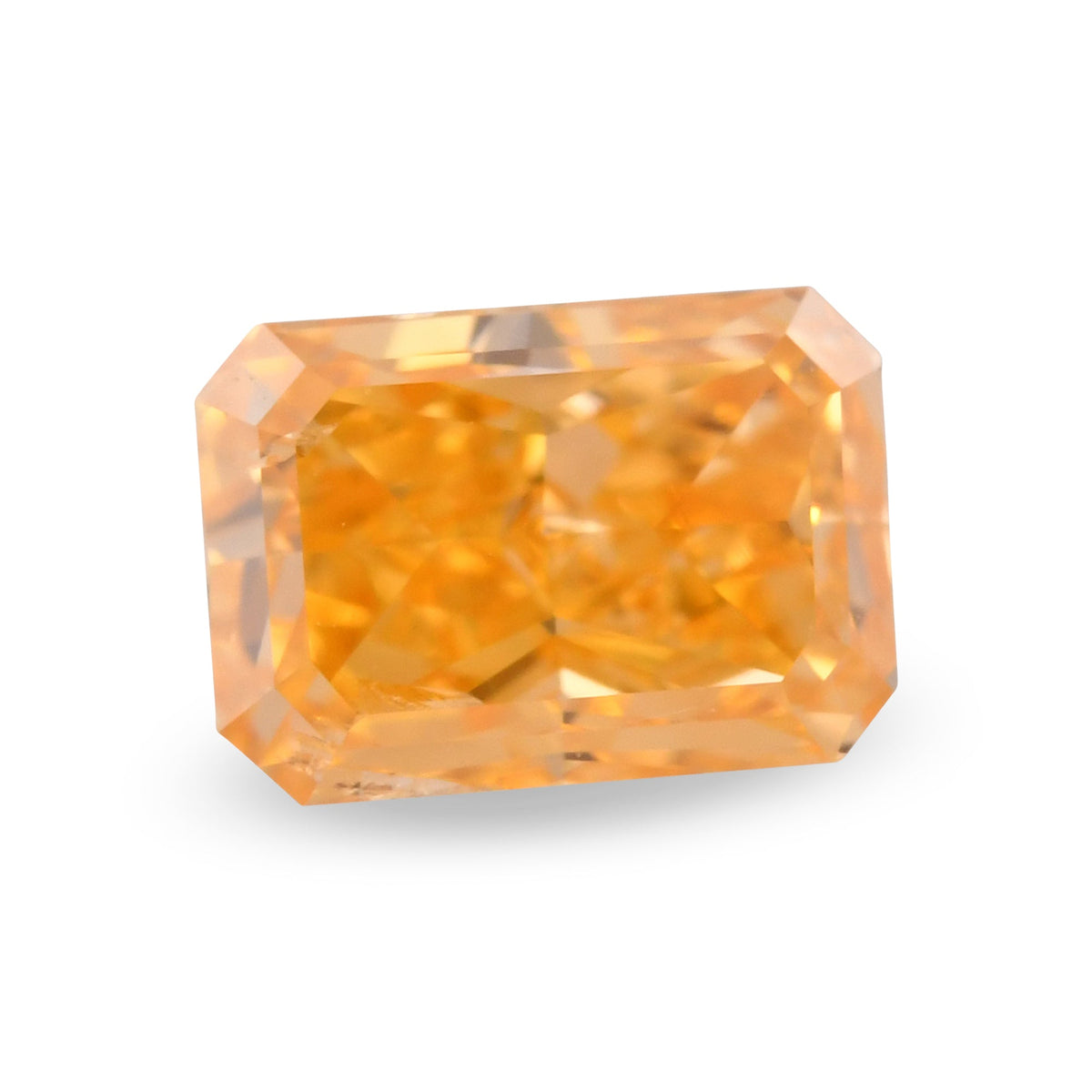 0,48 Karat Fancy Vivid Yellowish Orange Radiant Diamant SI2 GIA