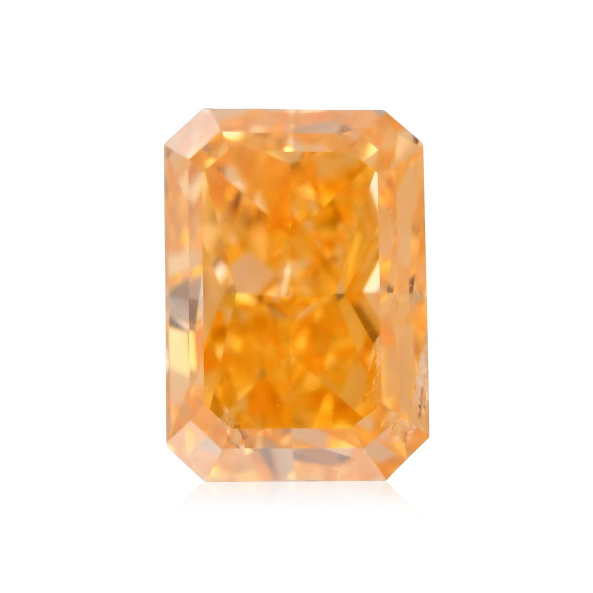 0,48 Karat Fancy Vivid Yellowish Orange Radiant Diamant SI2 GIA