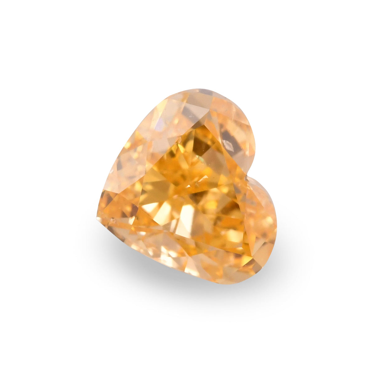0,50 Karat Fancy Vivid Yellowish Orange Heart Diamant SI2 GIA