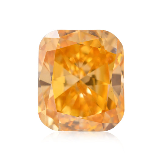 0.76 Carat Fancy Vivid Yellowish Orange Cushion Diamond SI1 GIA