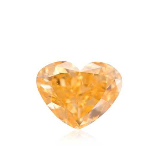 1,01 Karat Fancy Vivid Yellowish Orange Heart Diamant SI1 GIA