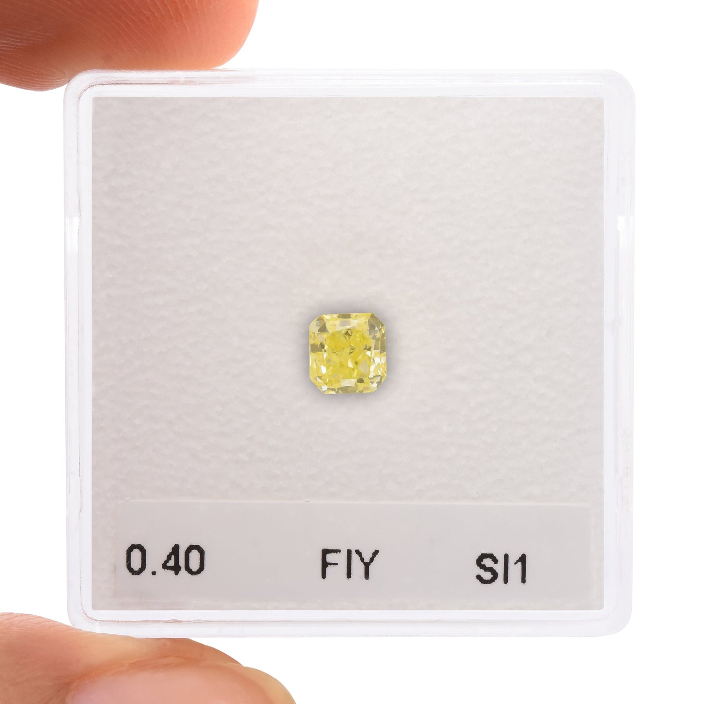 0,40 Karat Fancy Intense Yellow Radiant SI1 IGI