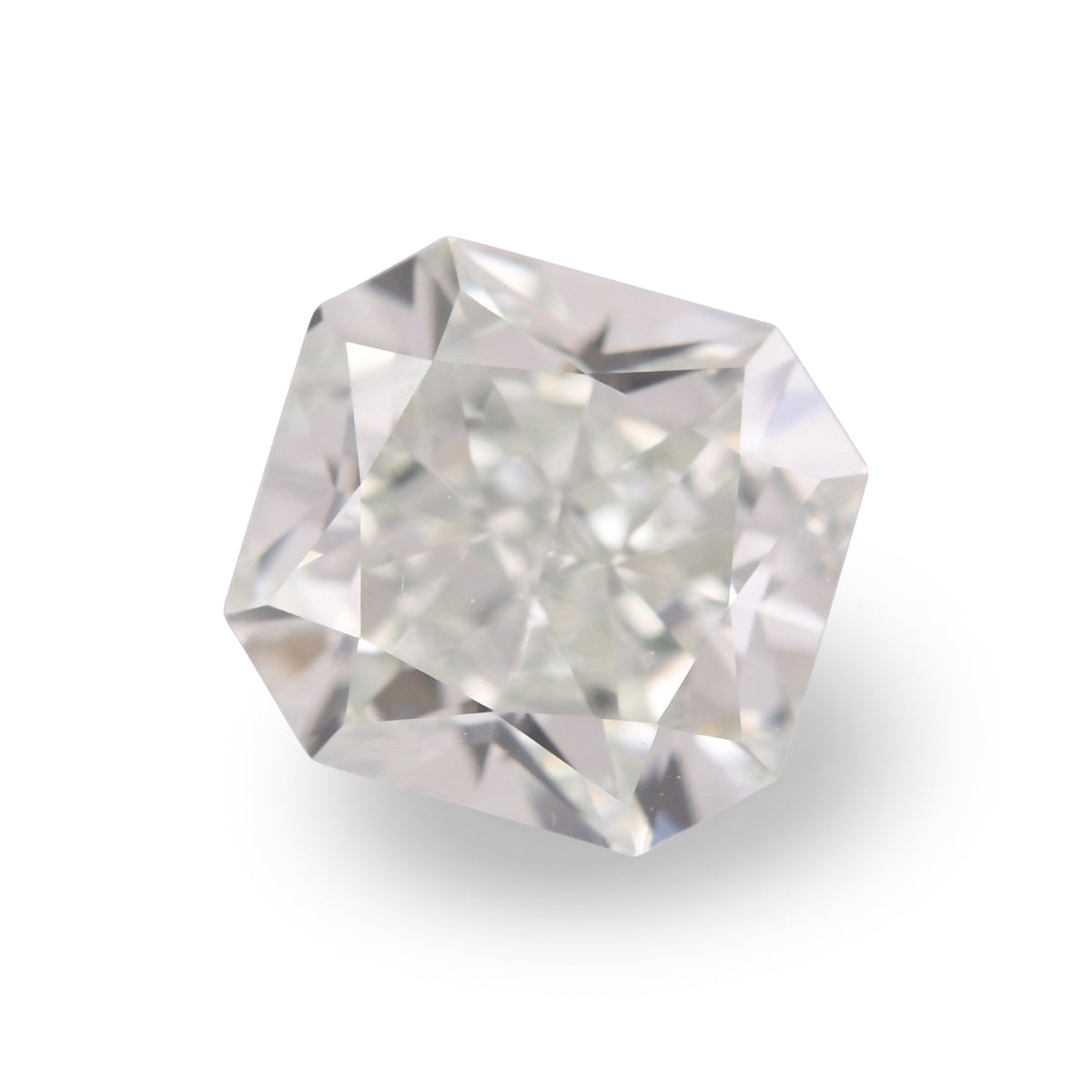 0,79 Karat Fancy Light Yellowish Green Radiant Diamant VVS2 GIA