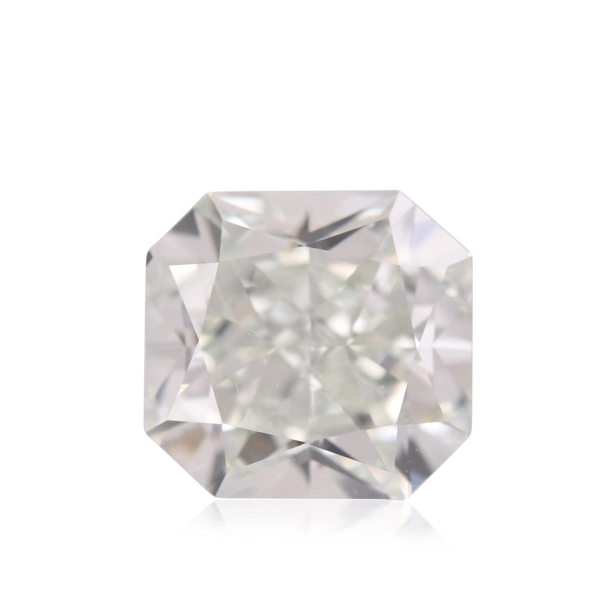 0,79 Karat Fancy Light Yellowish Green Radiant Diamant VVS2 GIA