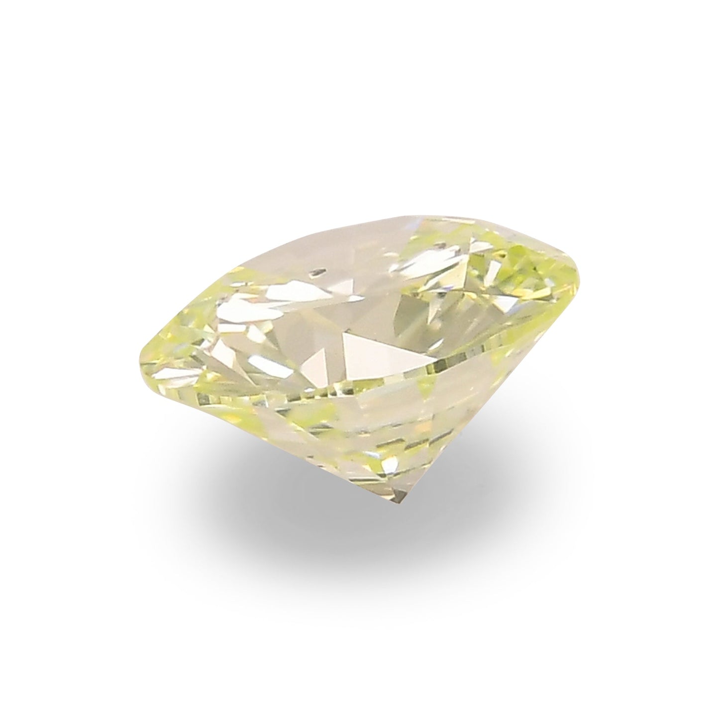 0,52 Karat hellgrün-gelber runder Brillantdiamant SI1 GIA