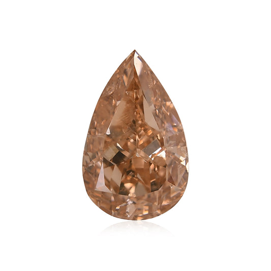 3,05 Karat Fancy Brownish Orange Birnenförmiger Diamant (I1) GIA