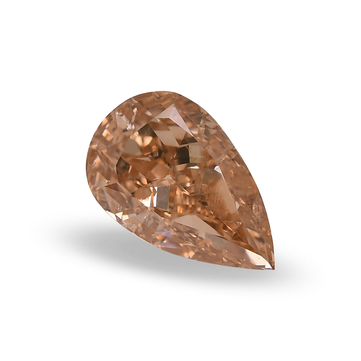 3,05 Karat Fancy Brownish Orange Birnenförmiger Diamant (I1) GIA