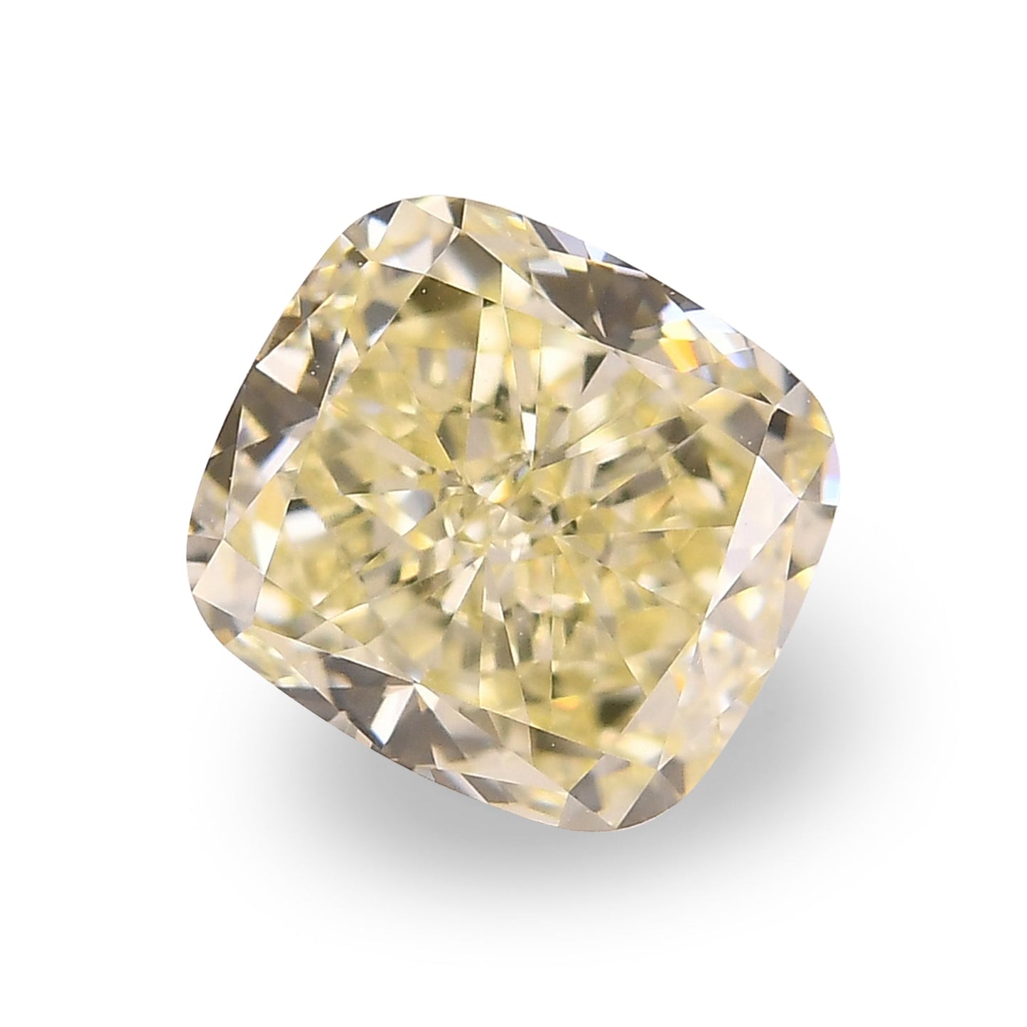 2,23 Karat Fancy Yellow Cushion Diamond VS1 GIA