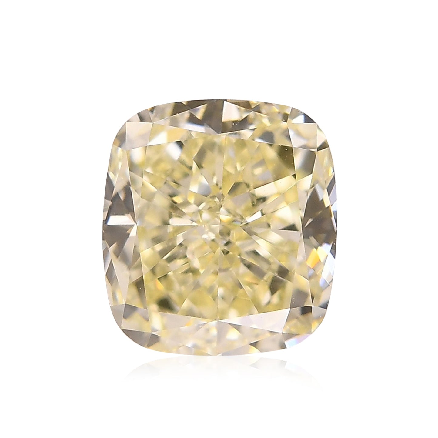 2,23 Karat Fancy Yellow Cushion Diamond VS1 GIA