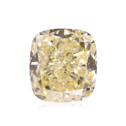 2,23 Karat Fancy Yellow Cushion Diamond VS1 GIA