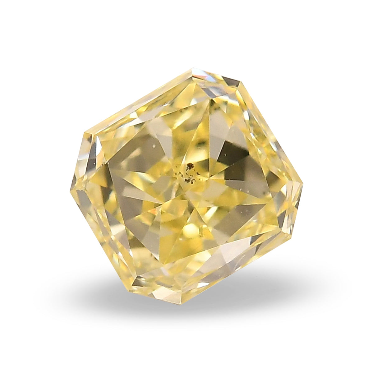0.61 Carat Fancy Yellow Radiant Diamond (SI2)