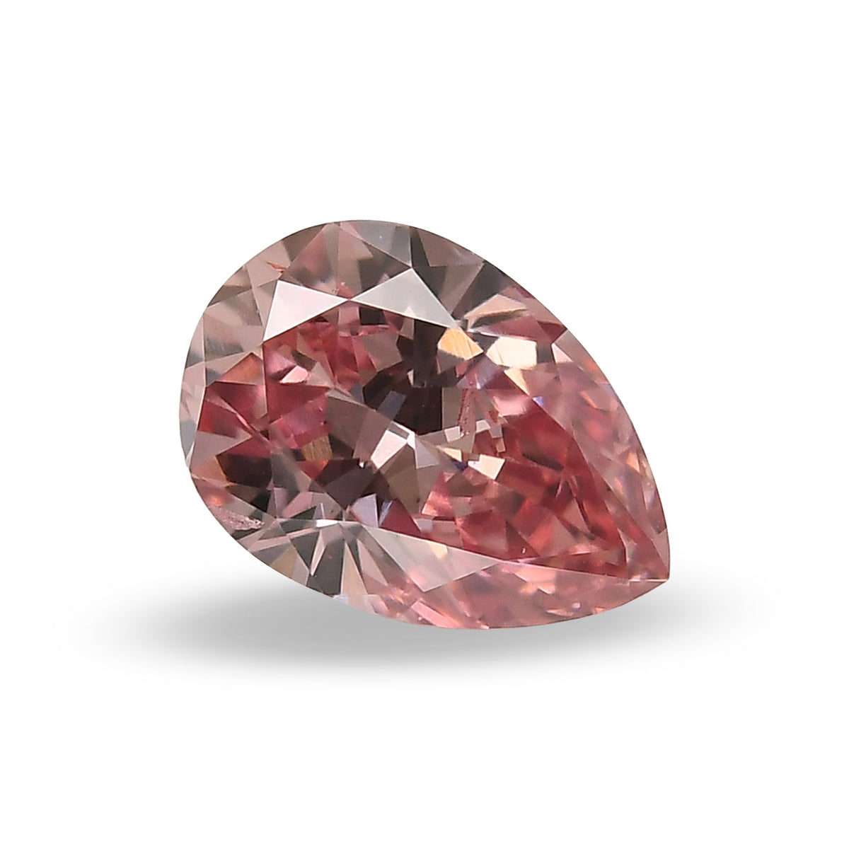 0,49 Karat Fancy Intense Pink Birnenförmiger Argyle-Diamant SI1 GIA