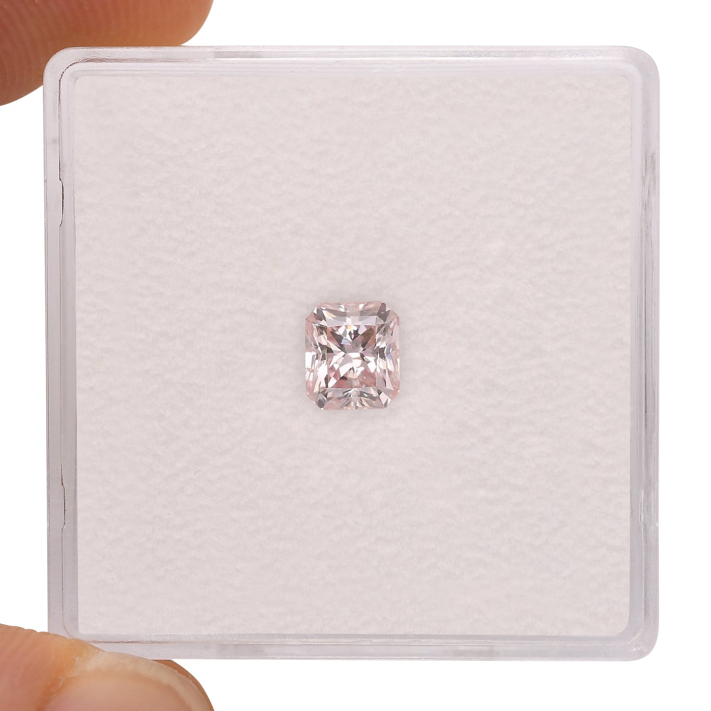 0,58 Karat Fancy Light Pink Radiant Argyle Diamant SI1 GIA