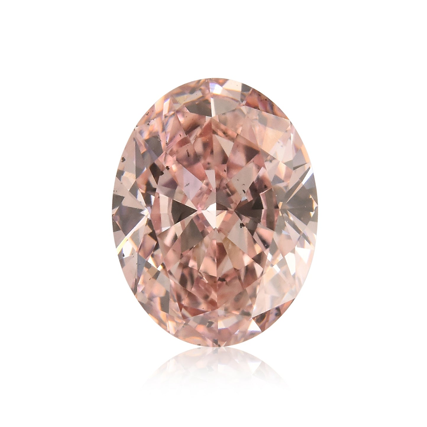 0,65 Karat Fancy Orange Pink Ovaler Diamant SI1 GIA & ARGYLE