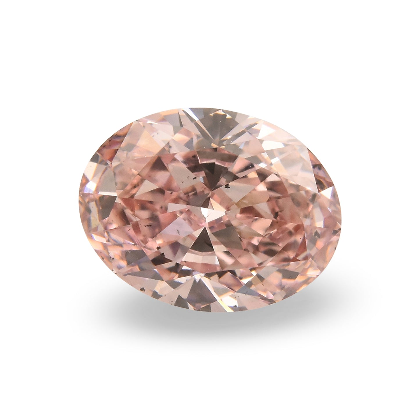 0,65 Karat Fancy Orange Pink Ovaler Diamant SI1 GIA & ARGYLE