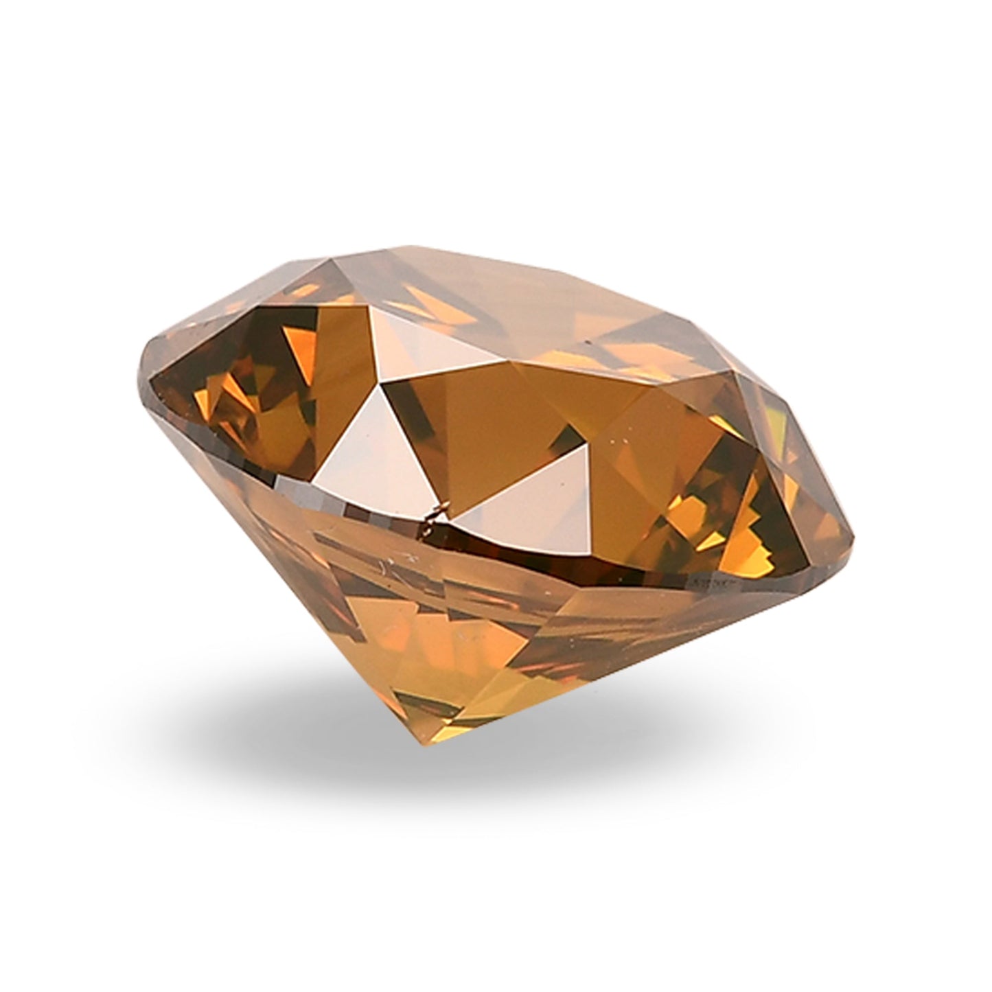 2,51 Karat, Fancy Deep Brownish Yellowish Orange, runder Brillant, VS2, GIA