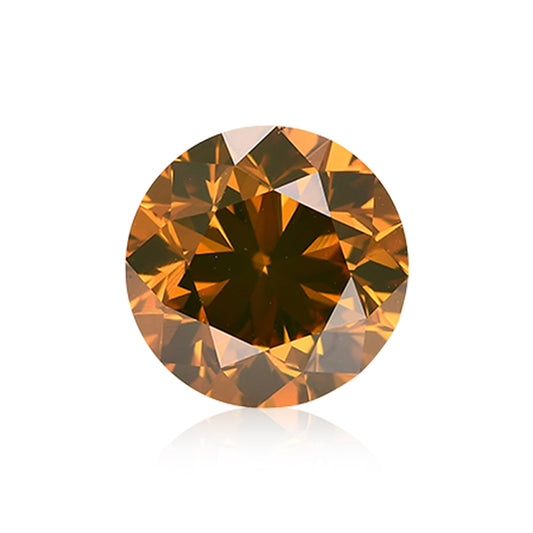 2,51 Karat, Fancy Deep Brownish Yellowish Orange, runder Brillant, VS2, GIA