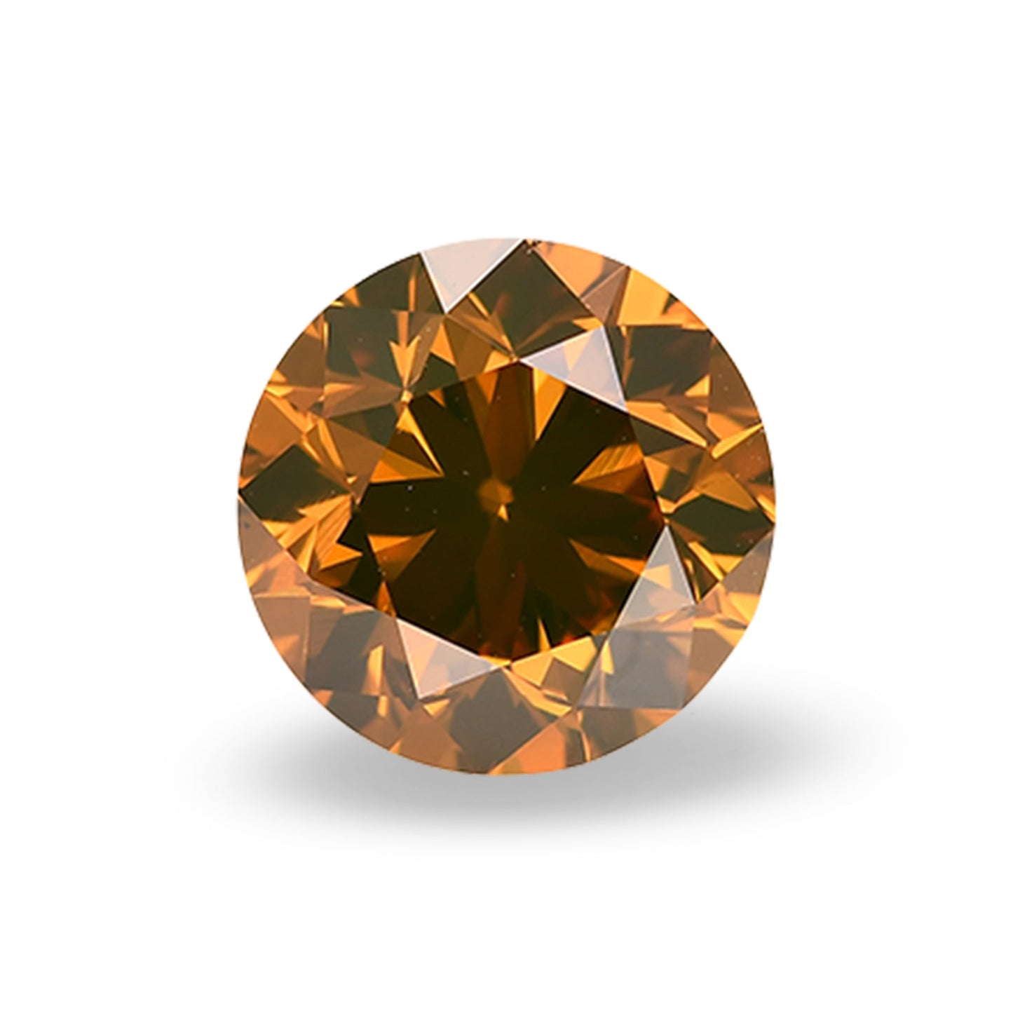 2,51 Karat, Fancy Deep Brownish Yellowish Orange, runder Brillant, VS2, GIA
