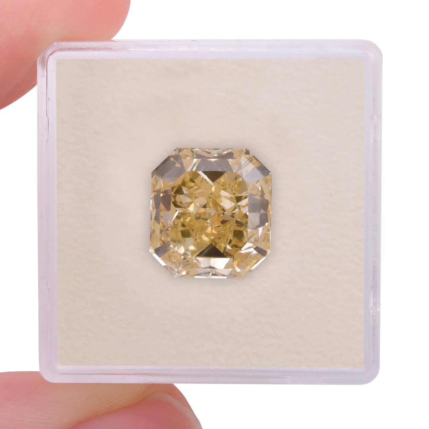5.61 Carat Fancy Brownish Yellow Radiant Diamond VS2 GIA