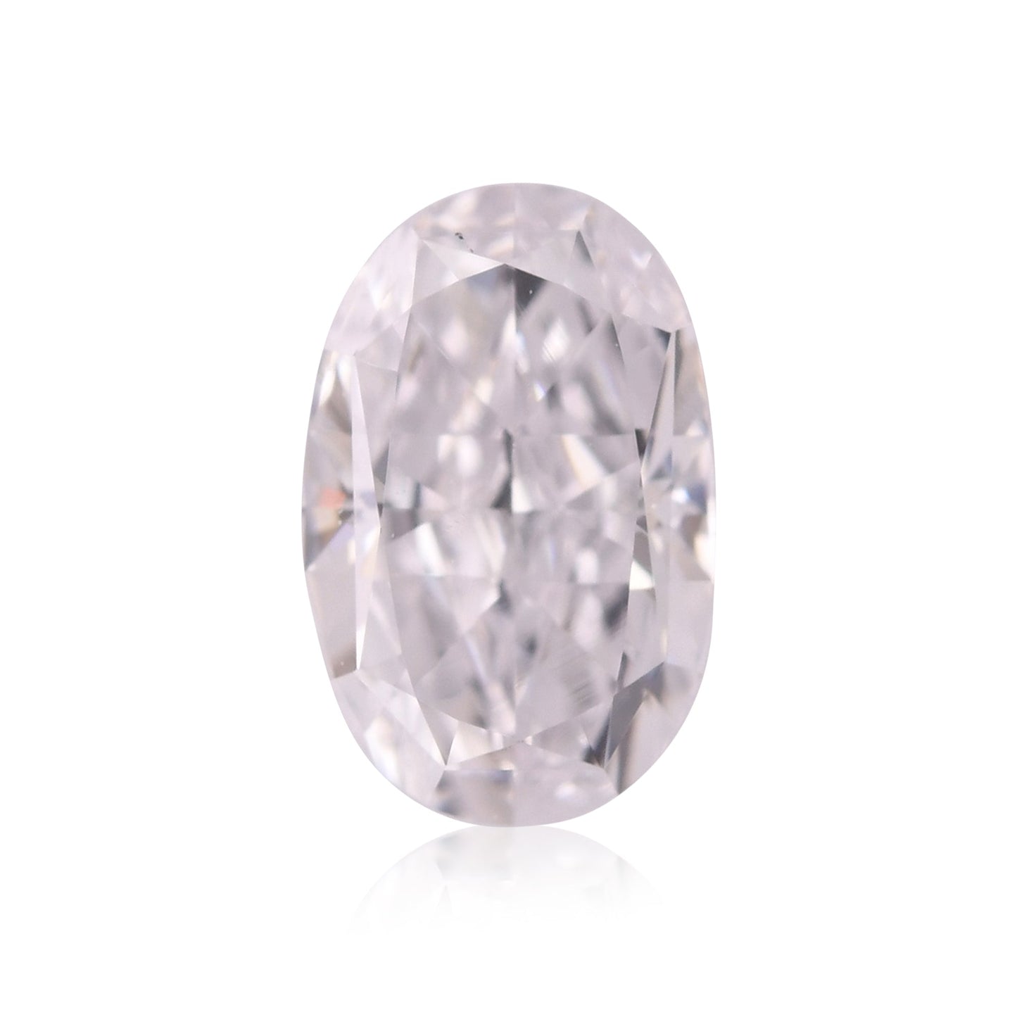 0.56 Carat Faint Pink Oval Diamond IF GIA