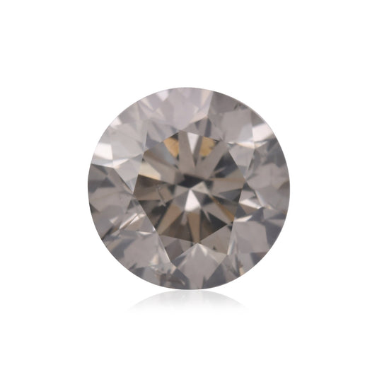 2,28 Karat Fancy Dark Gray Round Brilliant (I1) GIA