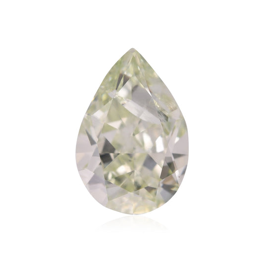 0,89 Karat Fancy Yellowish Green Birnear Diamond I3 GIA