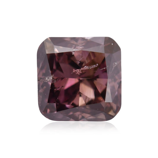 0,42 Karat Fancy Dark Pink Brown Radiant Diamond (I1) GIA