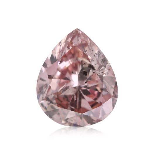 0,43 Karat Fancy Brownish Orange Pink Birnenförmiger Diamant I1 GIA