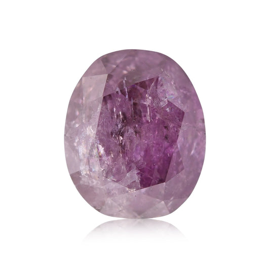 0.54 Carat Fancy Deep Brownish Purple Pink Oval Diamond (I2) GIA