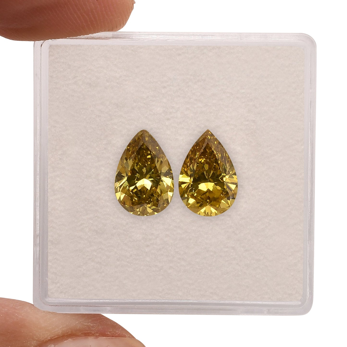 2,27 Karat gemischte birnenförmige Diamanten SI2 GIA