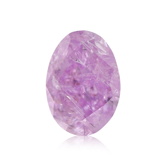 0,40 Karat Fancy Intense Pink Purple Ovaler Diamant (I2) GIA