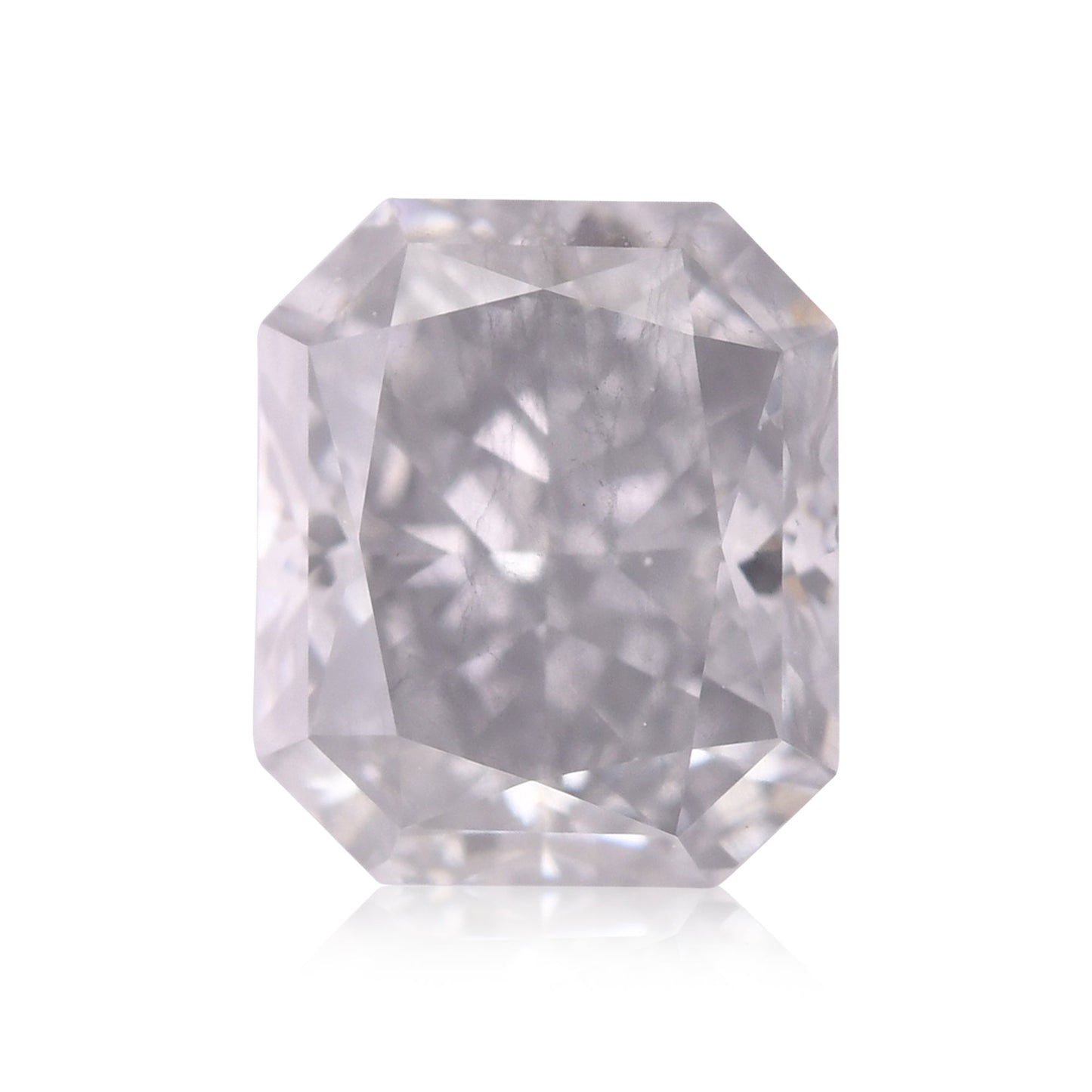 0.89 Carat Fancy Gray Blue Radiant Diamond I1 GIA