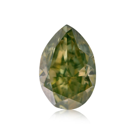 1,00 Karat Fancy Intense Yellowish Green Birnear Diamond (SI2) GIA