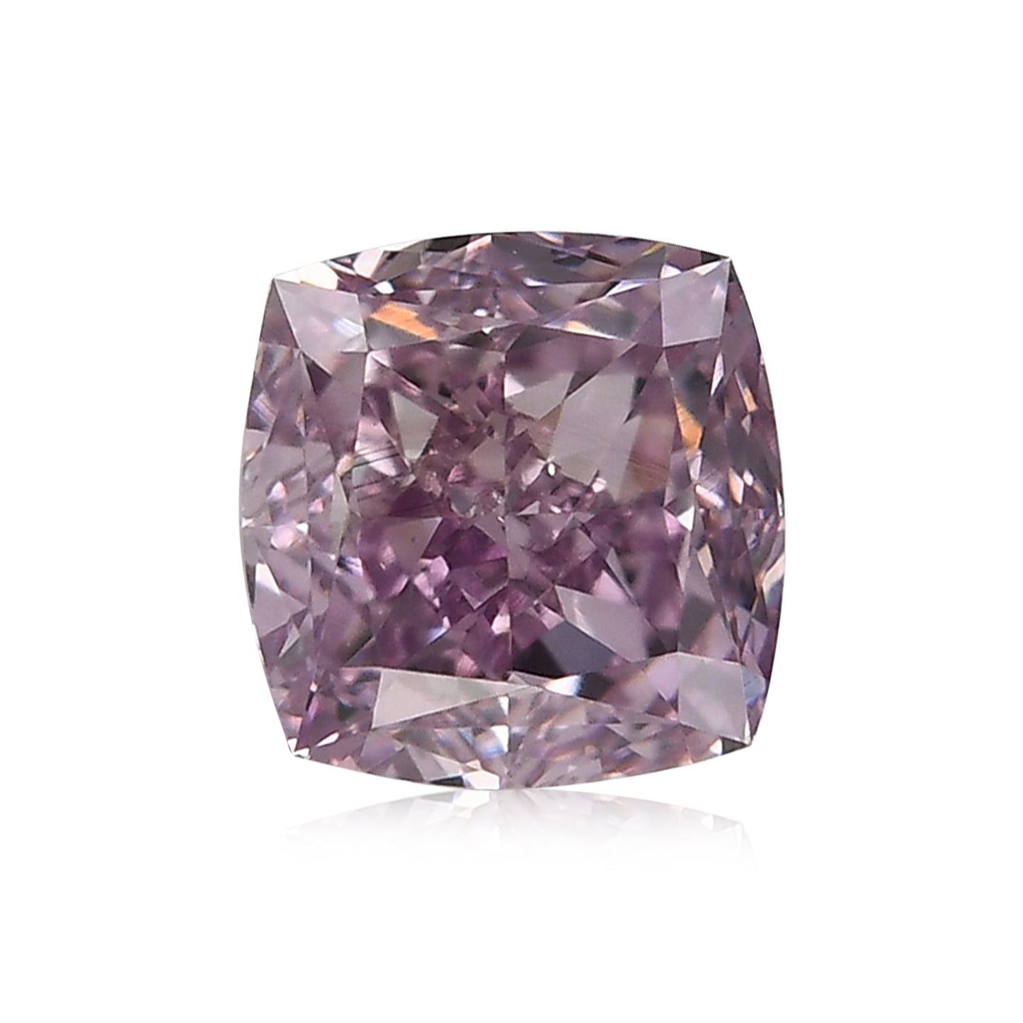 0,56 Karat Fancy Intense Purple Pink Cushion Diamond VS2 GIA