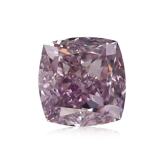 0.56 Carat Fancy Intense Purple Pink Cushion Diamond VS2 GIA