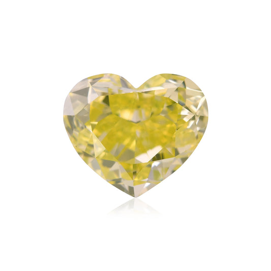 1,15 Karat Fancy Intense Greenish Yellow Heart Diamant VS2 GIA