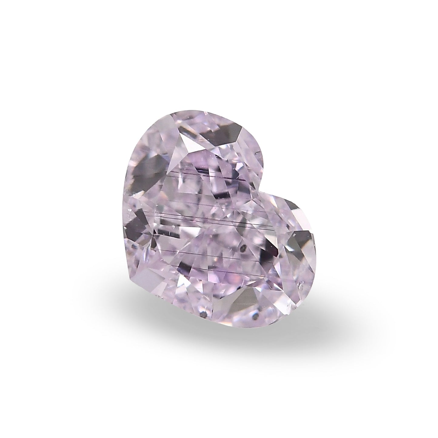 1.02 Carat Fancy Pink Purple HEART Diamond SI2 GIA
