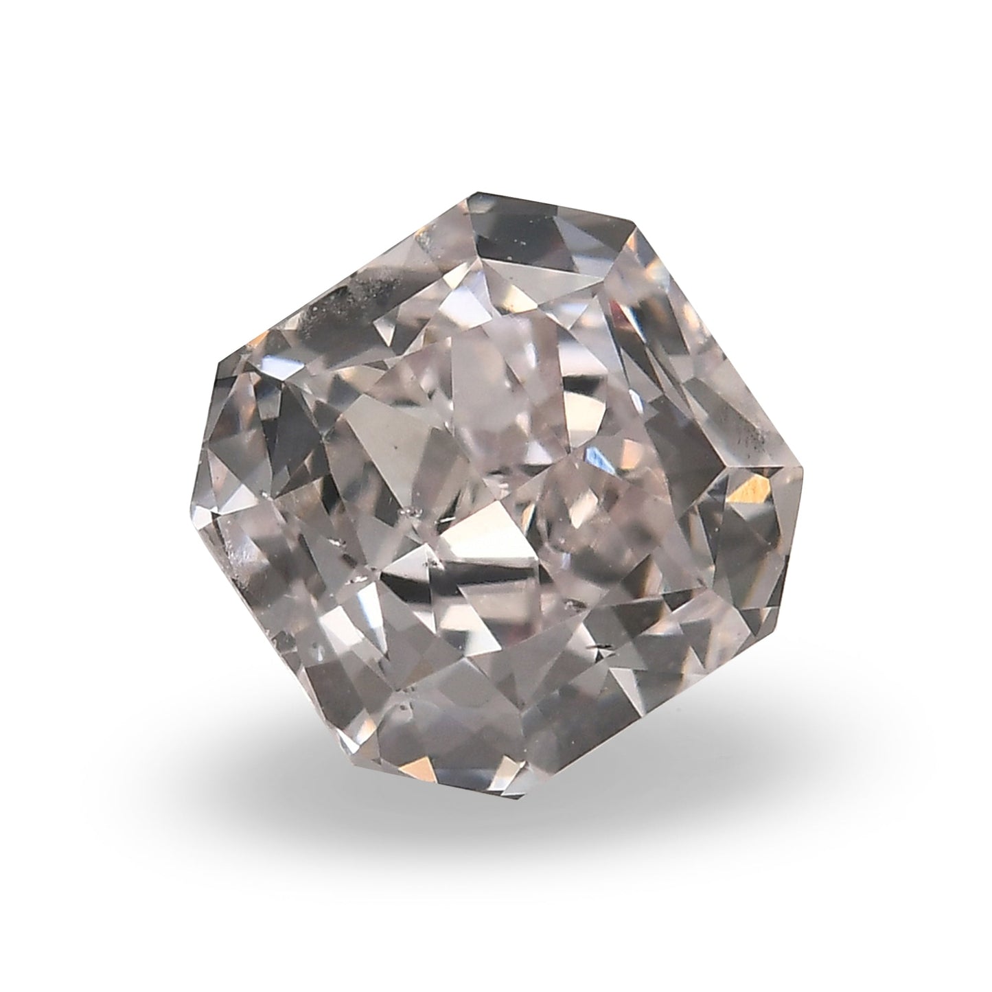 0.87 Carat Very Light Pink Radiant Diamond SI1 GIA