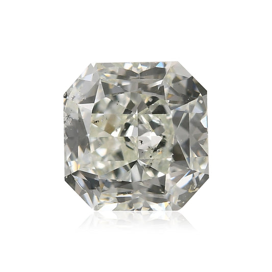 0,88 Karat hellgrüner Diamant im Radiant-Schliff, Reinheit SI2, GIA