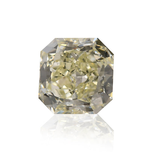 0,88 Karat Fancy Yellow Green Radiant Diamant SI1 GIA