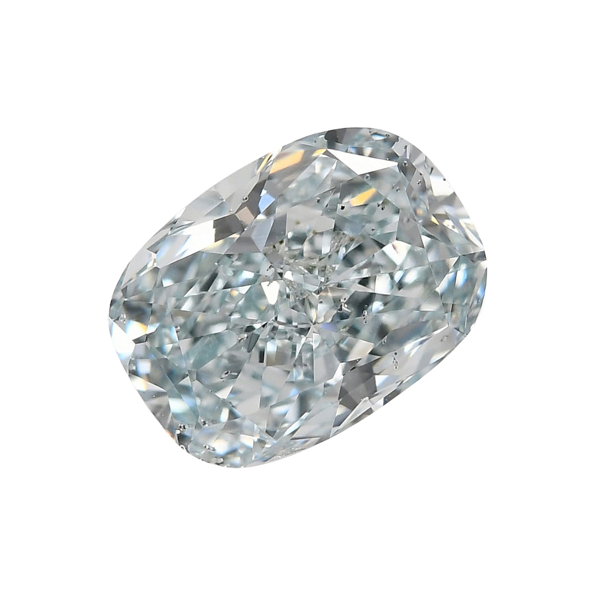 Cushion Diamond | 1.3 ct | Fancy Green Blue | SI2 | GIA | Ref 458742