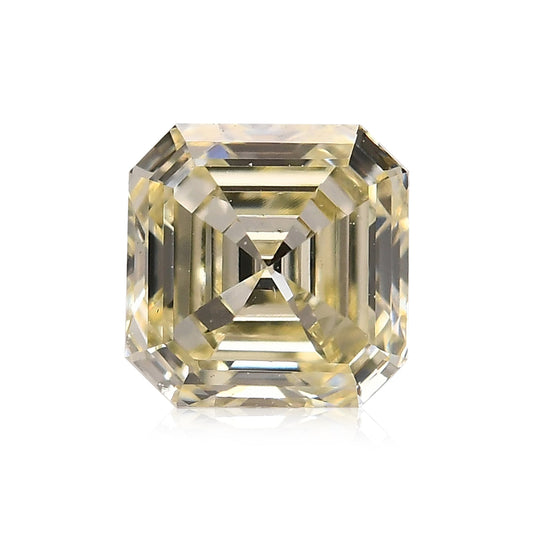 0,34 Karat Fancy Light Yellow Asscher Diamant (VS1)