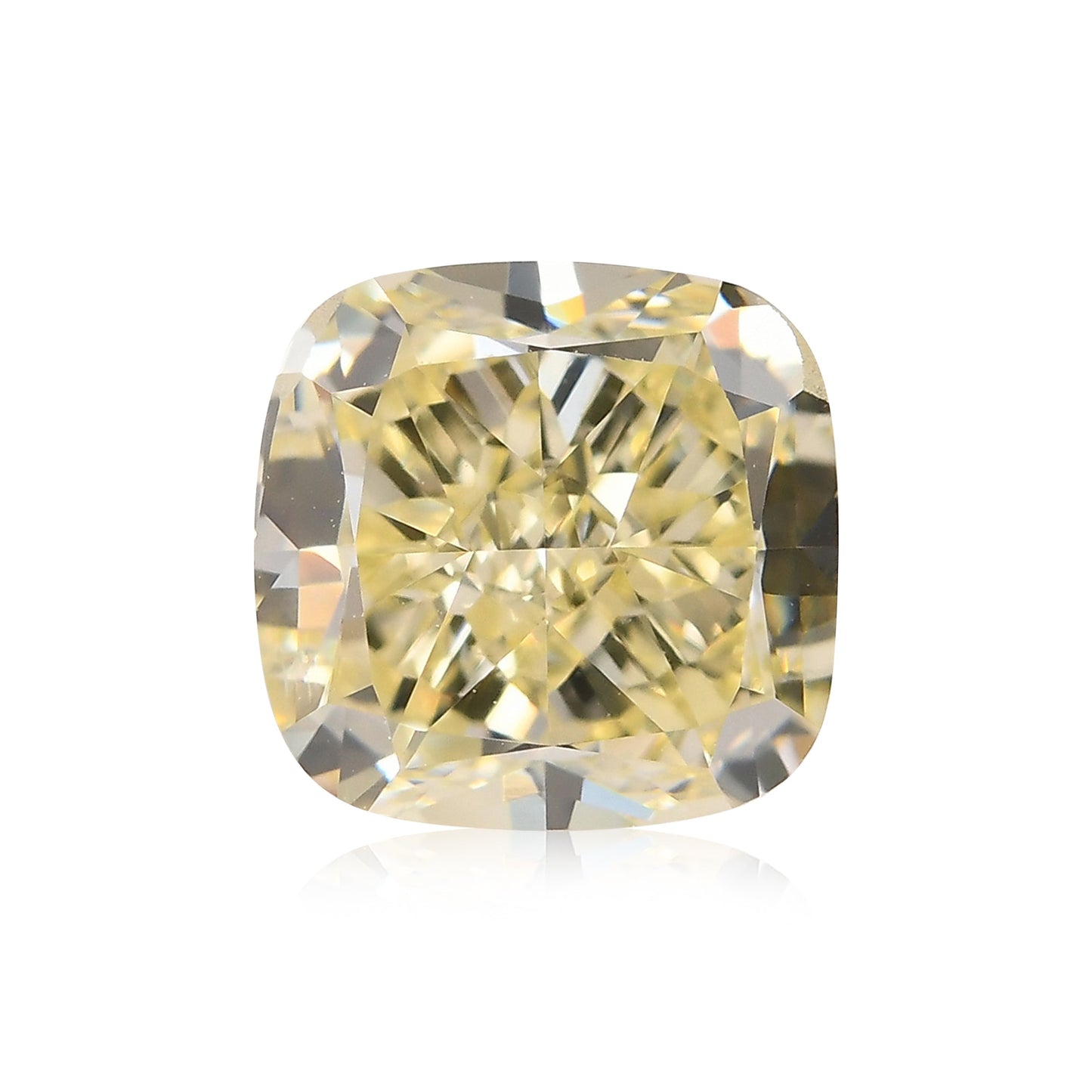 1,92 Karat Fancy Light Yellow Cushion Diamond SI1 GIA