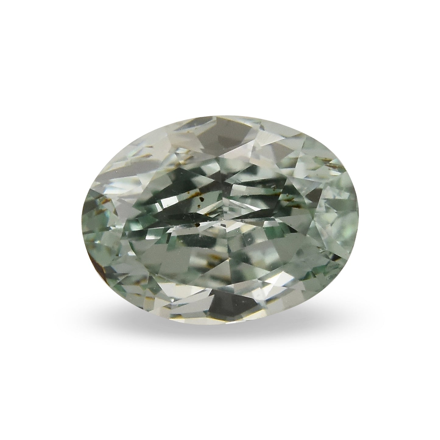 0.34 Carat Fancy Intense Green Oval Diamond VS2 GIA