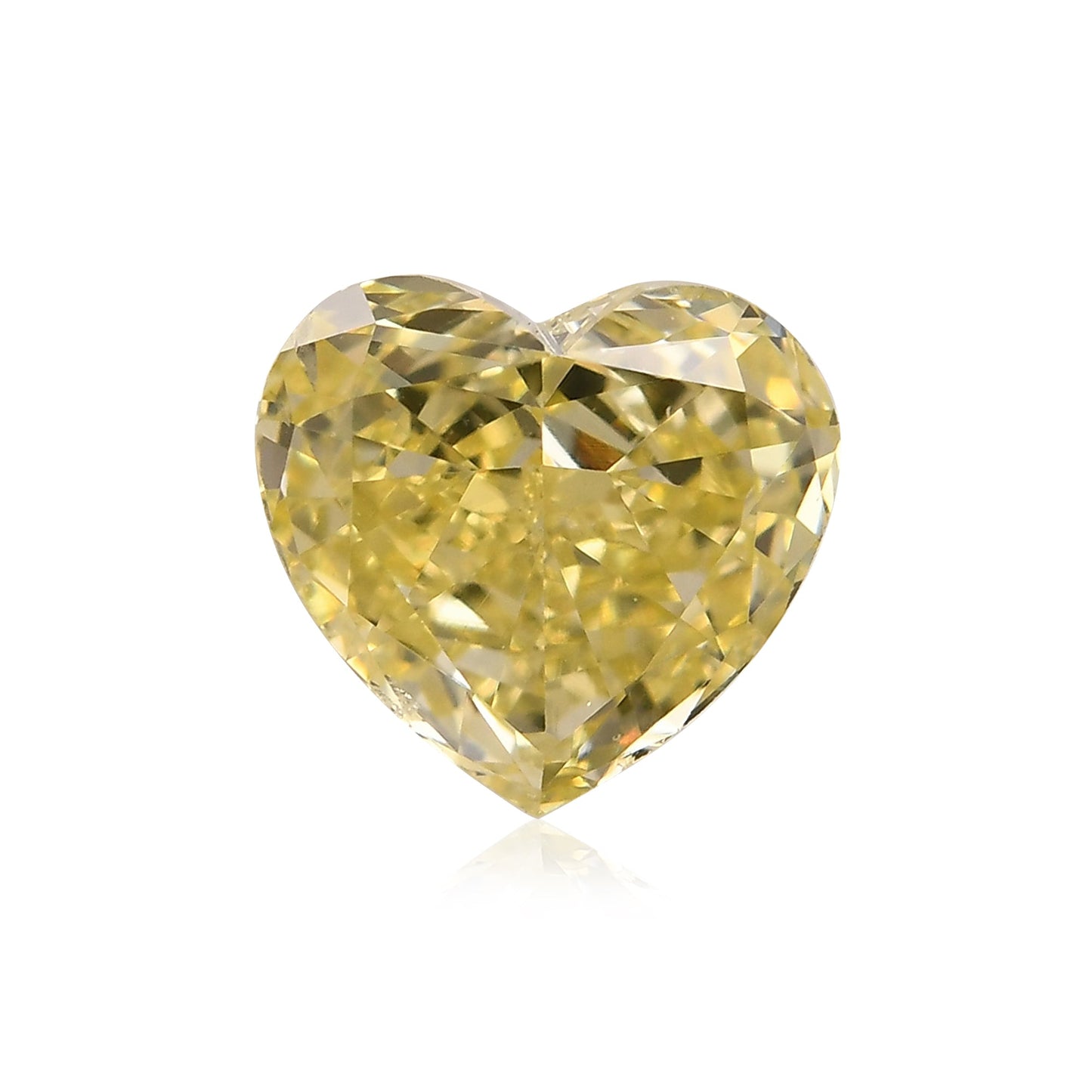 0,75 Karat Fancy Yellow Heart Diamant SI1 GIA