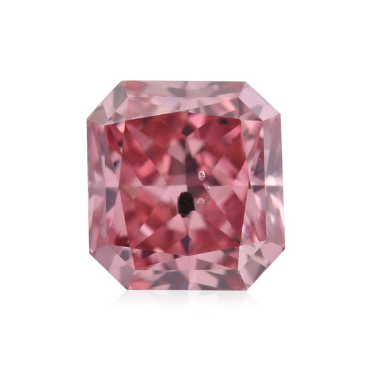 0.69 Carat Fancy Deep Pink Radiant Argyle Diamond I1 GIA