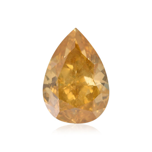 1,50 Karat Fancy Intense Orange Yellow Birnenförmiger Diamant I1 GIA