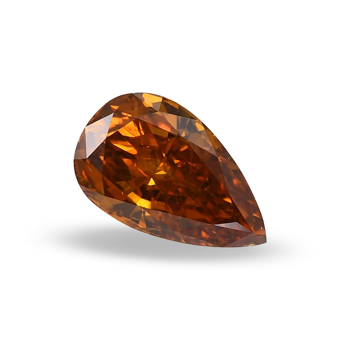 1,05 Karat Fancy Deep Yellowish Orange Birnenförmiger Diamant I1 GIA